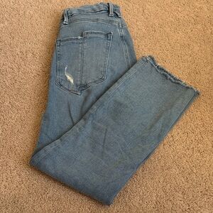 Good American Blue Straight Leg Jeans